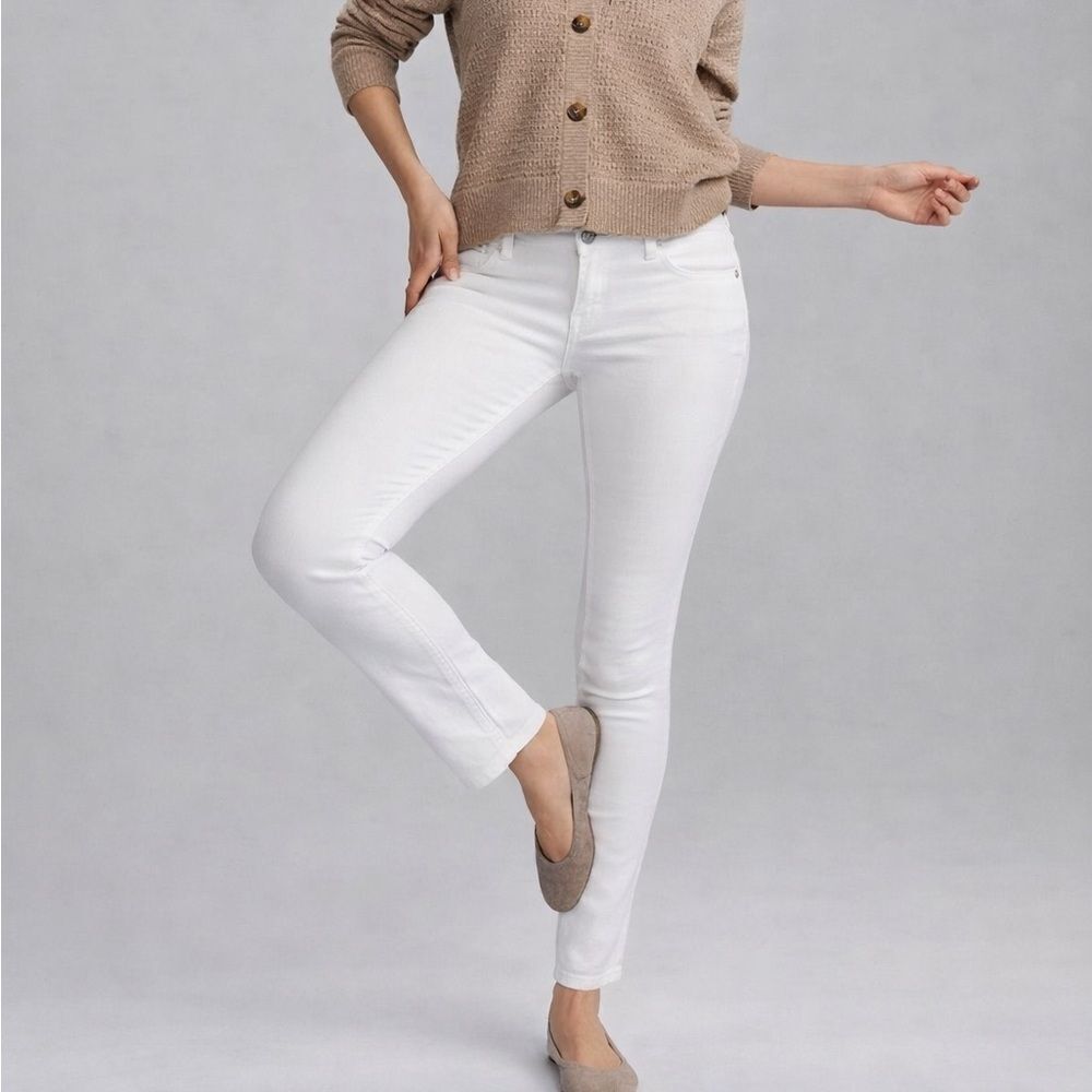 SO Skinny White Jeans Women’s Juniors Size 9 Stretch 5-Pocket Mid Rise